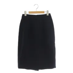 エポカ EPOCA フレア スカート ひざ丈 ウール混 38 黒 ブラック /MF ■OS