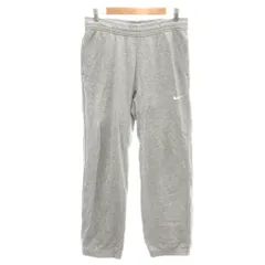 ナイキ NIKE 美品 スウェットパンツ ロゴ刺繍 ウエストゴム イージーパンツ M グレー /YJ ■FF