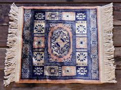 RAGB176 ヴィンテージ ミニラグ トライバルラグ 絨毯 29.5cm×29.5cm