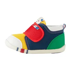 新品 [MIKIHOUSE HOT BISCUITS] [ミキハウス ホットビスケッツ] ファーストベビーシューズ 男の子 女の子 キッズ 子供服 マルチカラー 13.5cm 70-9320-490