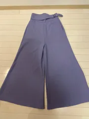 LAGUNAMOON ラグナムーン ベルト付き ハイウエスト ワイドパンツ レディース M