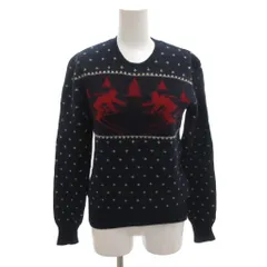 ラルフローレン RALPH LAUREN セーター ニット ウール M 紺 ネイビー スキーヤー柄 長袖 /FF ■GY14