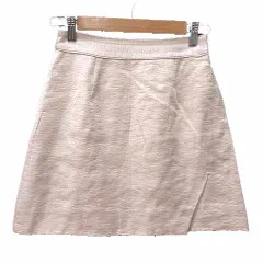 スナイデル SNIDEL 台形スカート ミニ 0 XS ピンクベージュ /YK