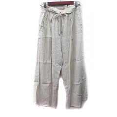 ジャーナルスタンダード JOURNAL STANDARD ワイドパンツ ハイウエスト 麻 リネン 40 L ベージュ /YI