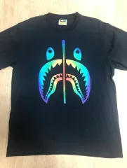 18FW Bape Aurora Shark Tee Black ベイプ シャーク