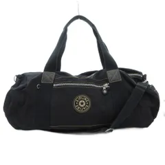 キプリング KIPLING ボストンバッグ ショルダー 2WAY ロゴ 黒 ブラック /AE ■GY99