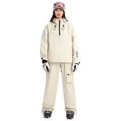 新品 [AiMike] スキーウェア スノーボードウェア セットアップ 上下セット メンズ レディース 男女兼用 ユニセックス 撥水 保温 防寒 防風 防雪 大きいサイズ 防水加工 大人サイズ（S～5XL） スノボウェア ウィンタースポーツ 雪遊びジャケット