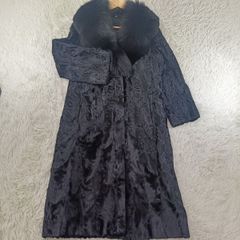 染めフォックス ファーコート リアルファー 貂 本毛皮 レディース