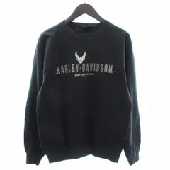 ヴィンテージ VINTAGE Harley Davidson スウェット トレーナー 長袖 裏起毛 両面プリント USA製 HOLOUBEK チャコールグレー M