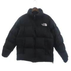 ザノースフェイス THE NORTH FACE ヌプシ ダウンジャケット ブルゾン フルジップ ロゴ 刺繍 ND92335 黒 ブラックXL 