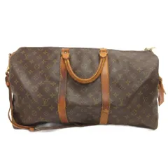 ルイヴィトン LOUIS VUITTON モノグラム キーポル 50 ボストンバッグ ショルダーストラップ M41426 レザー 茶 ブラウン