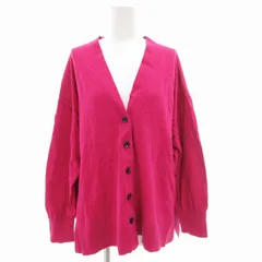 プラステ PLST クールタッチコットンリラックスカーディガン ニット 長袖 薄手 スリット M ピンク 12-2203009 /GV