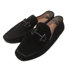 コールハーン COLE HAAN ローファー ドライビングシューズ ビット スエード 6 黒 ブラック