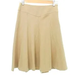 セオリー Theory フレア スカート ひざ丈 0 XSサイズ ベージュ A1119