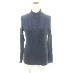 ディスコート Discoat リブニット Lサイズ 紺 ネイビー ■GY99