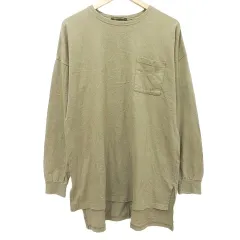 バンヤードストーム BARNYARDSTORM 長袖 Ｔシャツ ポケット カットソー オーバーサイズ F カーキ MMT