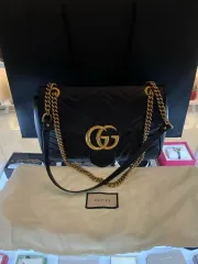 正規品 グッチ GG マーモント チェーン ショルダーバッグ Mサイズ