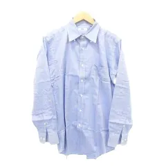 ユニクロ UNIQLO カッターシャツ ブラウス 長袖 Lサイズ 青 ブルー