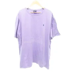 ポロ バイ ラルフローレン Polo by Ralph Lauren 半袖 ホース刺しゅう Tシャツ XXL 大きいサイズ 紫 パープル ☆AA★