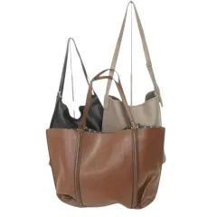 ザラ ZARA 他 3点セット おまとめ トートバッグ 黒 ブラック ベージュ 茶 ブラウン MMT