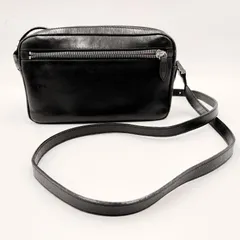 Paul Smith（ポールスミス）レザーショルダーバッグ ブラック フロントジップ