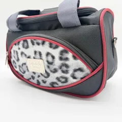 【美品】伊太利屋(イタリア) GK y2k ヒョウ柄 キャリーオンバッグ ミニボストンバッグ ショルダー付き ボストン型