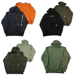 古着卸 まとめ売り カーハート スウェット 7枚セット (メンズ M /L ) 袖プリント フーディー クルーネック ワンポイント 中古 古着 ND8048