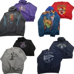 古着卸 まとめ売り キャラクター スウェット 8枚セット (メンズ 2XL /3XL ) ドラゴンボール ヴィランズ ディズニー 中古 古着 ND8081