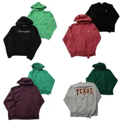 古着卸 まとめ売り チャンピオン Champion リバースウィーブ スウェット 8枚セット (メンズ S ) ワンポイントロゴ フーディー 中古 ND8164