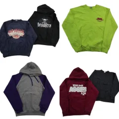 古着卸 まとめ売り オールド スウェット 6枚セット (メンズ S ) ジャンスポ ラッセル スカル ラグラン フーディー 企業 中古 古着 ND8182