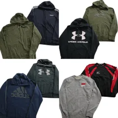 古着卸 まとめ売り スポーツブランドMIX スウェット 8枚セット (メンズ M ) アディダス ミズノ フィラ アンダーアーマー 中古 古着 ND8269