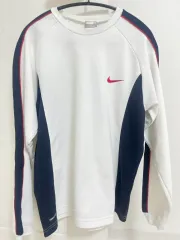 ナイキ 白/ネイビー 長袖 Tシャツ