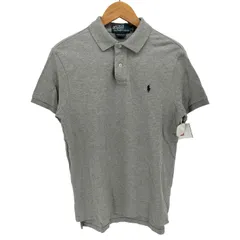 ポロバイラルフローレン Polo by RALPH LAUREN CUSTOM FIT ポニー 刺繍 S/S 鹿の子 ポロ シャツ メンズ import：M 