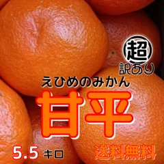 超訳あり　甘平　5.5キロ　サイズ不揃い不選別　愛媛みかん柑橘北海道、東北、沖縄のお客様別途送料