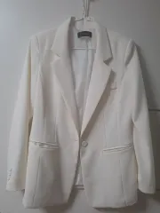 レディース アイボリー 基本ジャケット