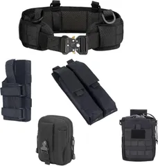 ■■■サバゲー 装備 セット ベルト ホルスター ハンドガン ファーストライン タクティカル マガジン ダンプ ポーチ 自衛隊 警察 スタイル:ハンドガンロングマガジンセット■■■