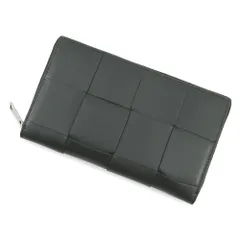 ボッテガヴェネタ 長財布 カセット マキシイントレチャート 649607 BOTTEGA VENETA ラウンドファスナー 財布
