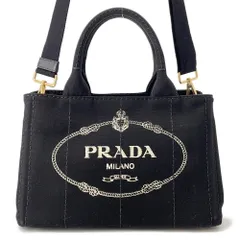 プラダ ハンドバッグ カナパ CANAPA キャンバス 1BG439 PRADA 2wayショルダーバッグ 黒