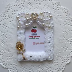 ホイップデコ、トレカケース、ビーズリボン