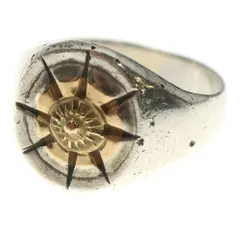 ARIZONA FREEDOM (アリゾナフリーダム) R-79a K18太陽神付き印台リング シルバー/ゴールド