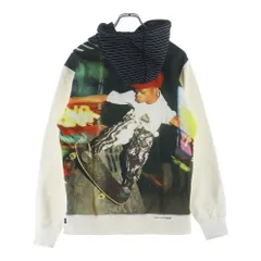 SUPREME (シュプリーム) 14SS×COMME des GARCONS SHIRT Box Logo Pullover Hoodie コムデギャルソン シャツ ボックスロゴ スウェット プルオーバーパーカー ホワイト/ブラック