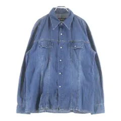 DIESEL (ディーゼル) 00S ボックスカット フロントスナップ 長袖デニムシャツ インディゴ