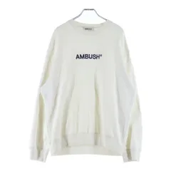 AMBUSH (アンブッシュ) フロントエンブロイダリーデザイン クルーネック スウェット トレーナー ホワイト BWBA005S21FLE001のサムネイル