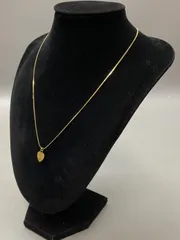 SN978 ネックレス ゴールド 22KTGP 刻印あり ハート型 首周り44.7cm 重量2.5g アンティーク ヴィンテージ