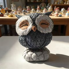 ワンダーデコール フクロウ ガーデンオブジェ 置物 - メルカリ