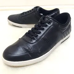 ストリート系にオススメ◎【HUF】ハフ スニーカー  ローカット シューズ レザー CP51001-BBW HUFNAGEL2 ハフナゲル スケーター スケボ デイリーユース 普段 カジュアルコーデ ブラック メンズ サイズ28cm/M42593jFのサムネイル