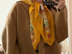 WENSLI シルク 100% スカーフ / 未使用 / ボックス・タグあり