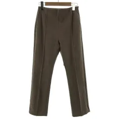 プラステ PLST パンツ スラックス センタープレス ストレッチ ブラウン系 茶系 S