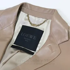 ● LOEWE レザージャケット ラム ベージュ 2010　ロエベ メンズ Stuart Vevers