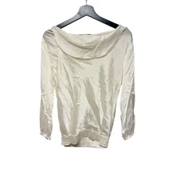 B093 TOMORROWLAND（トゥモローランド）Ballsey（ボールジィ）ブラウス ホワイト カウルネック 38サイズ